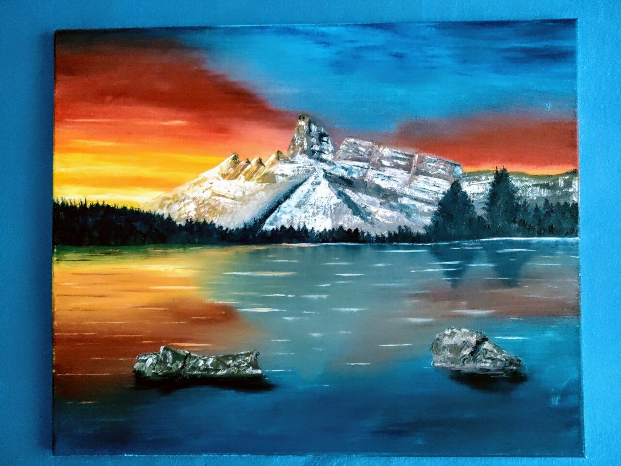 Öl-Bilder: Kunst Malen nach Bob Ross, Foto 5