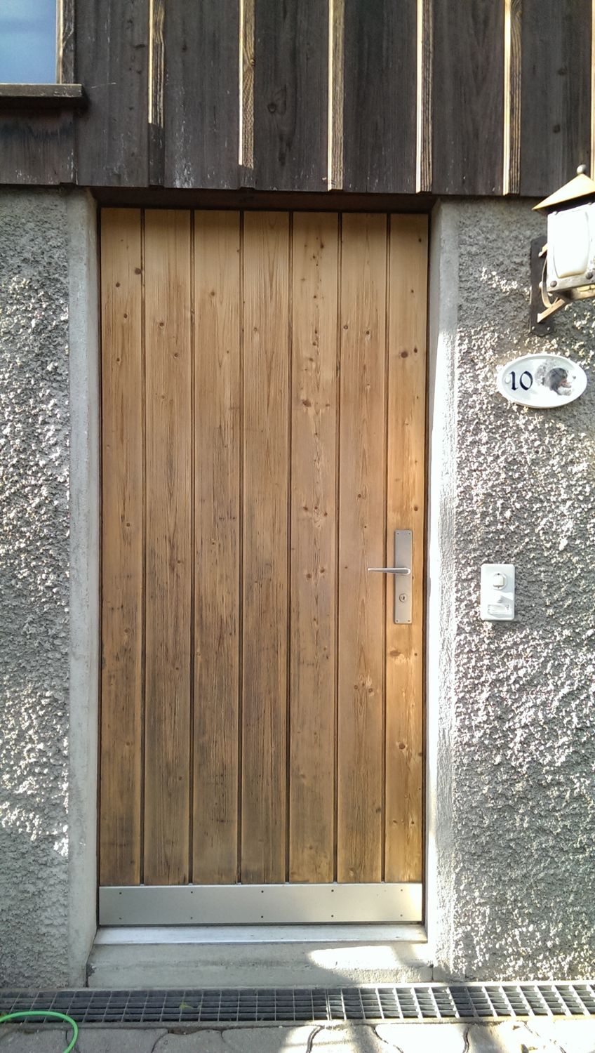 Tür Beschichtung / Holzbeschichtungen Aussenbereich: auch graues Holz lasierend möglich, Foto 6