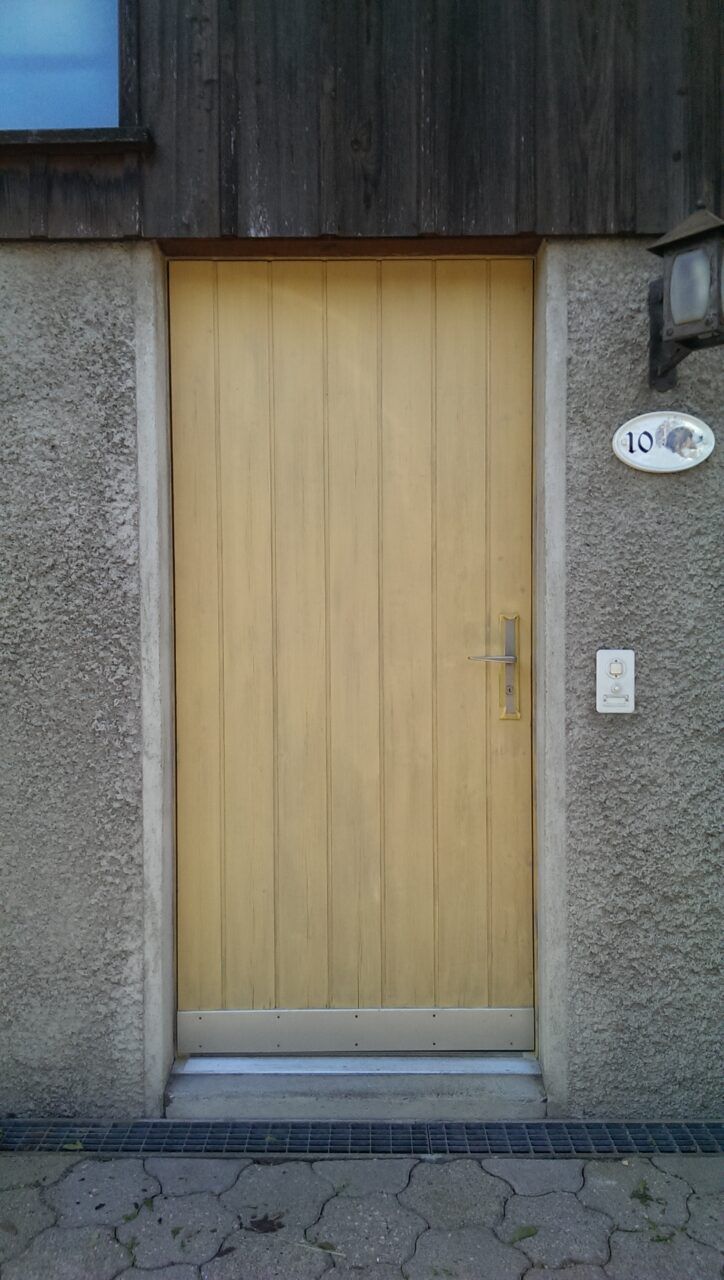 Tür Beschichtung / Holzbeschichtungen Aussenbereich: auch graues Holz lasierend möglich, Foto 7