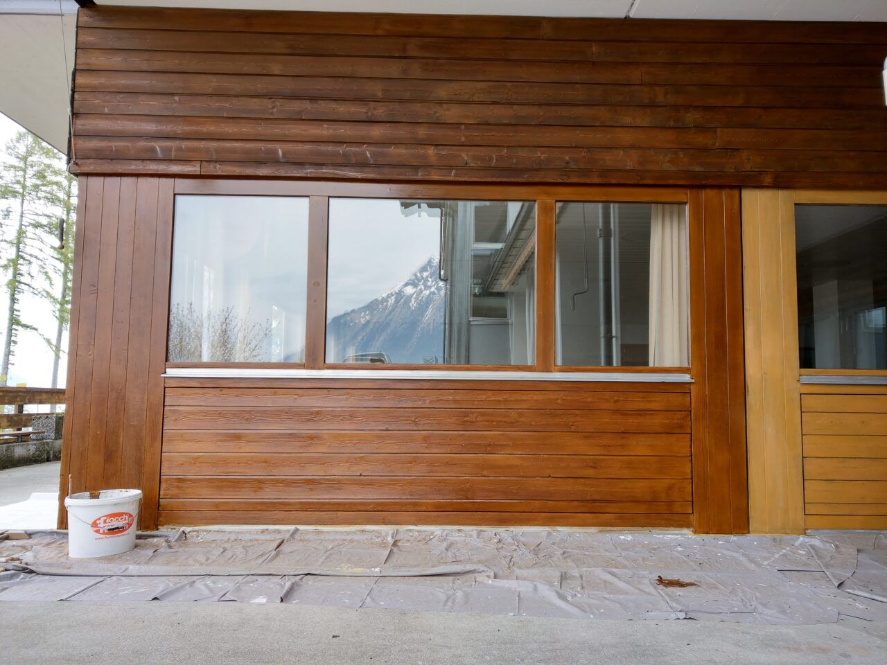 Tür Beschichtung / Holzbeschichtungen Aussenbereich: auch graues Holz lasierend möglich, Foto 5